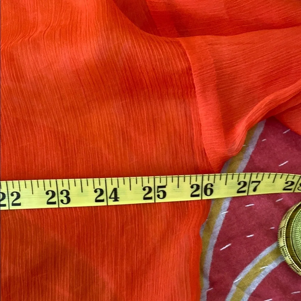 🎉SALE🎉Old Navy Orange Tie Front Tunic with Relaxed Fit - Picture 13 of 14